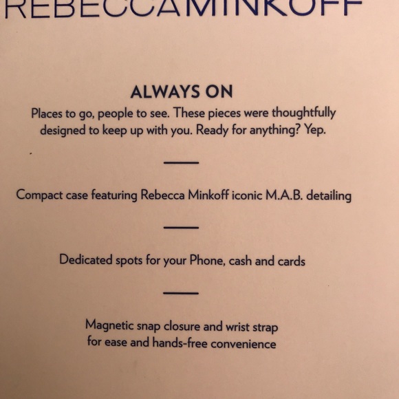 Rebecca Minkoff Wristlet I Phone 7 Plus - Picture 7 of 8